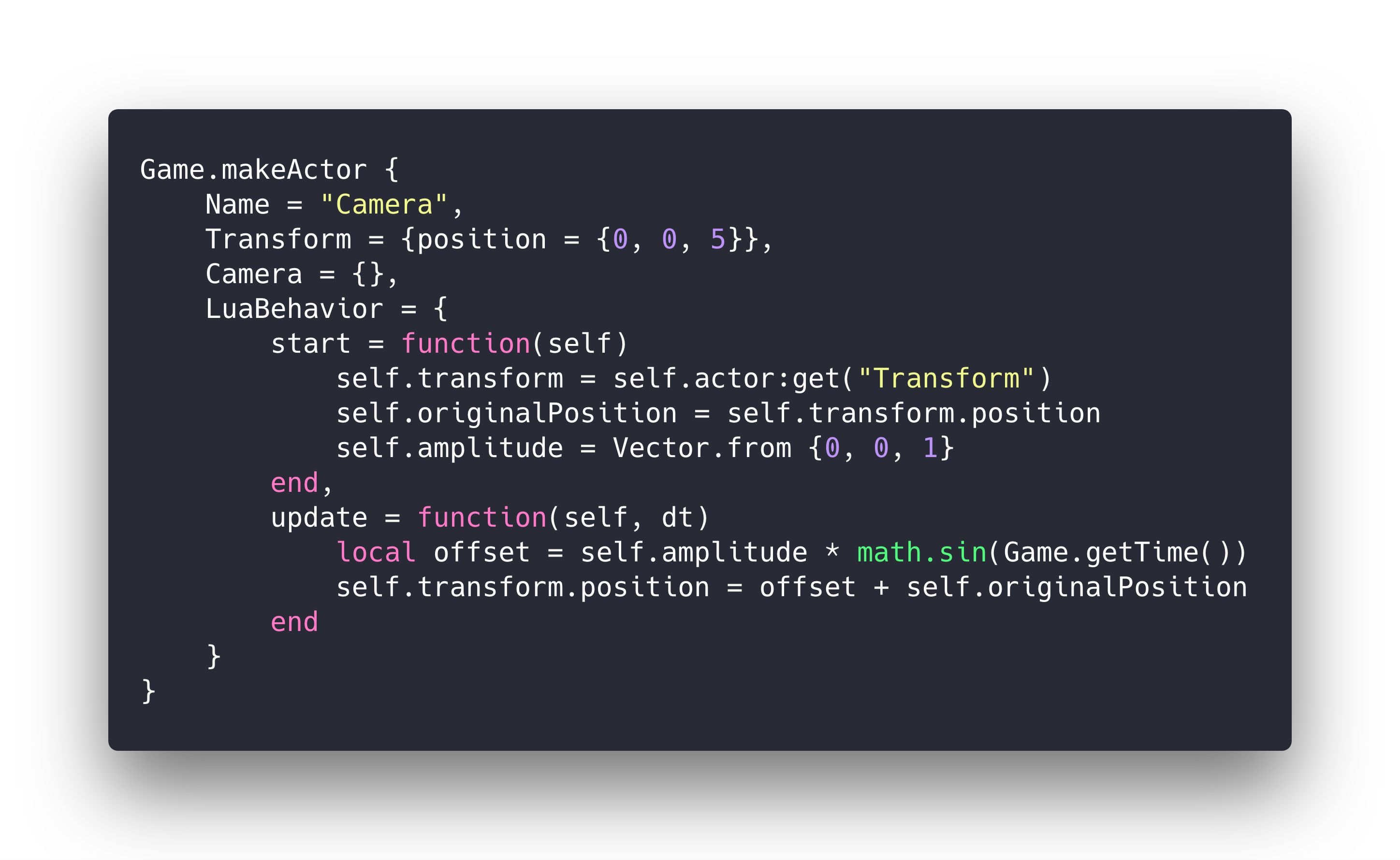 Code snippet